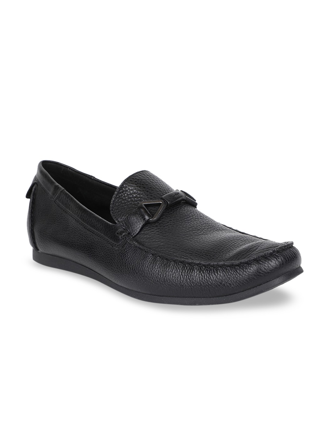 

Hush Puppies Men Black Leather Loafers