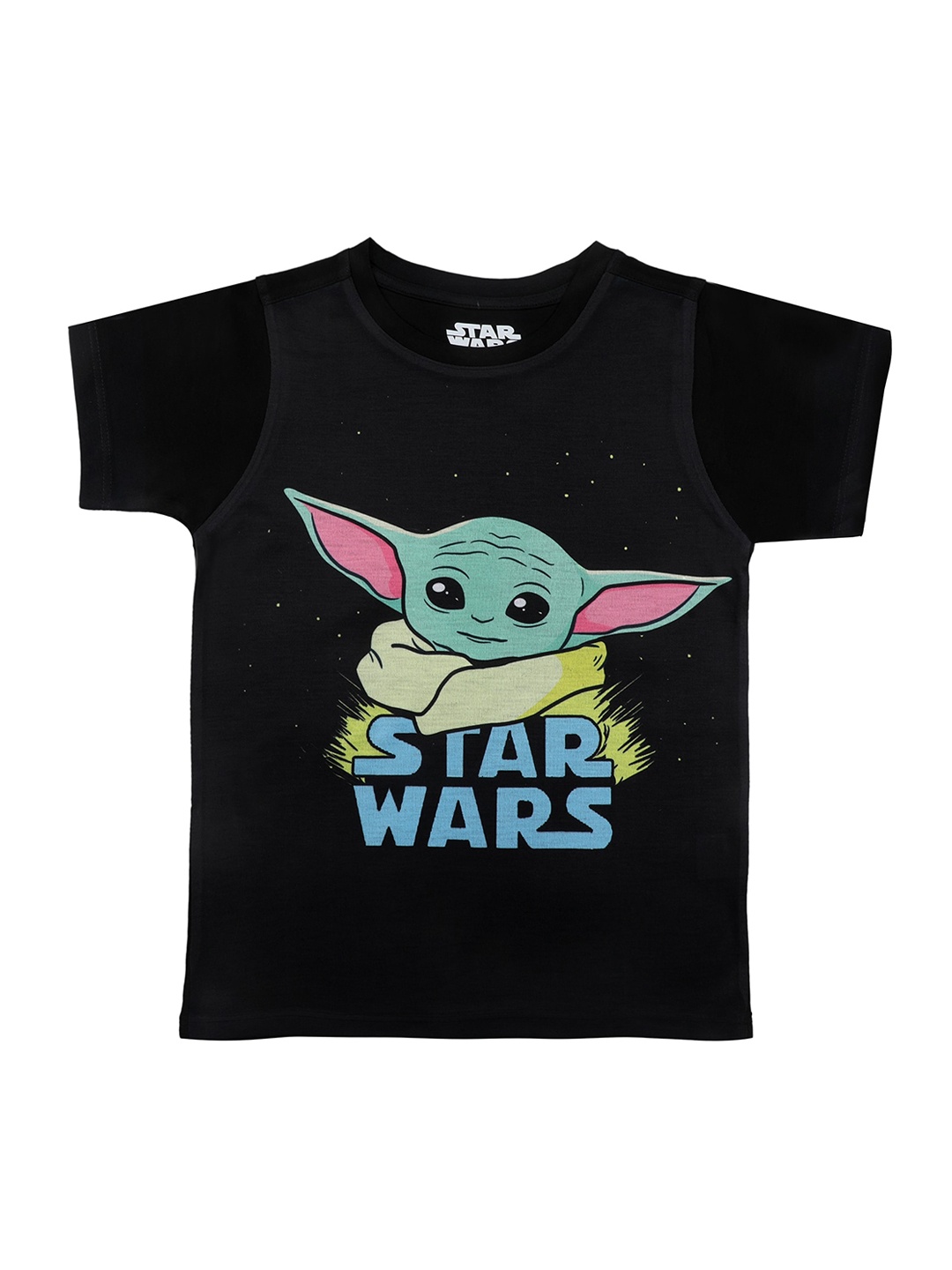 

Star Wars by Wear Your Mind Boys Black Star Wars Printed Round Neck T-shirt