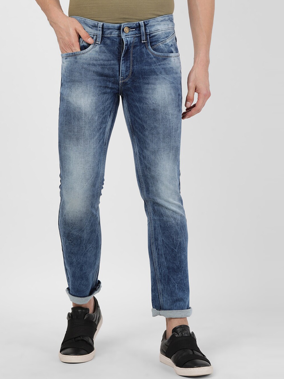 

Llak Jeans Men Blue Skinny Fit Mid-Rise Clean Look Stretchable Jeans