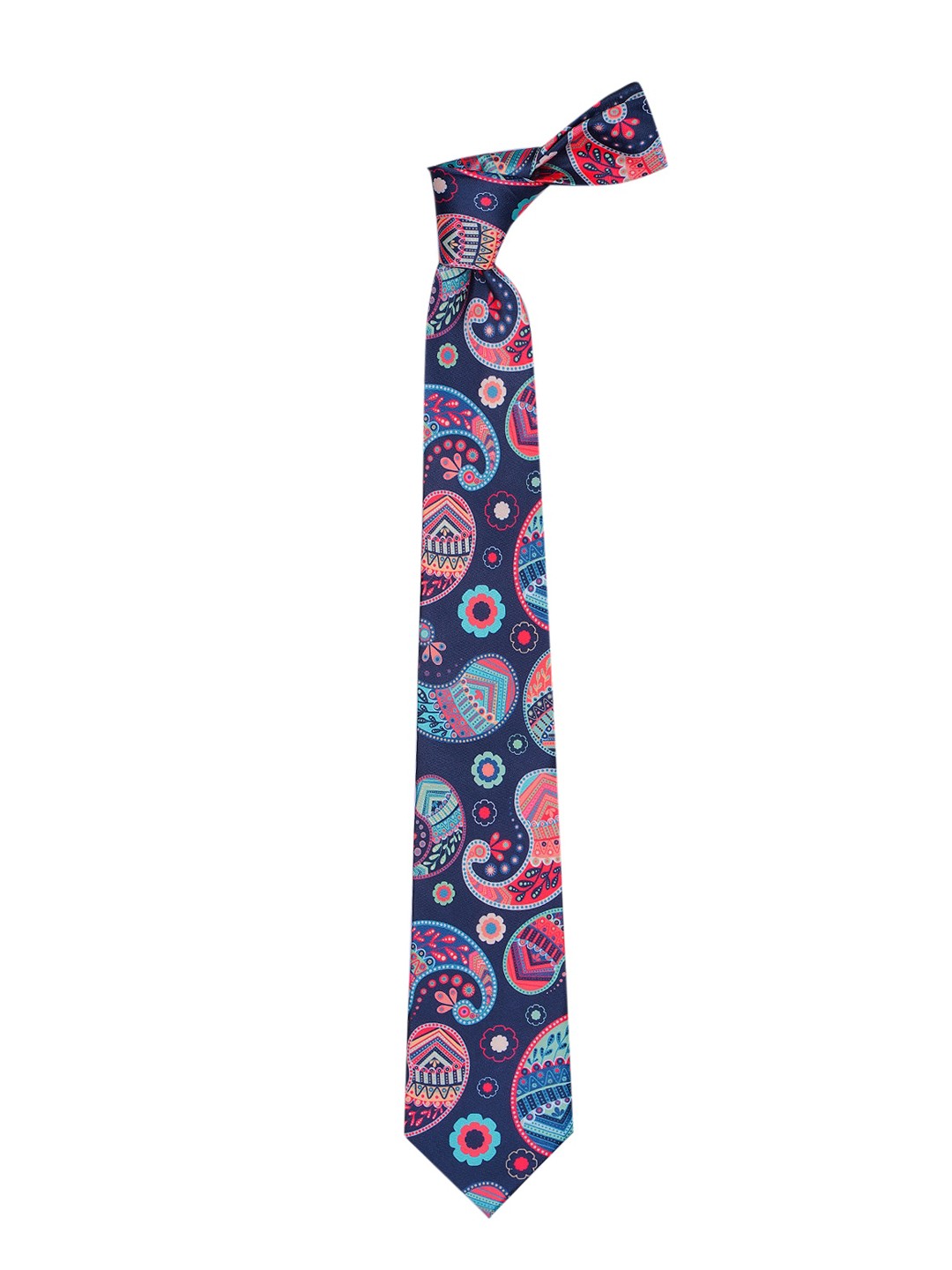 

Tossido Men Blue & Pink Printed Broad Tie
