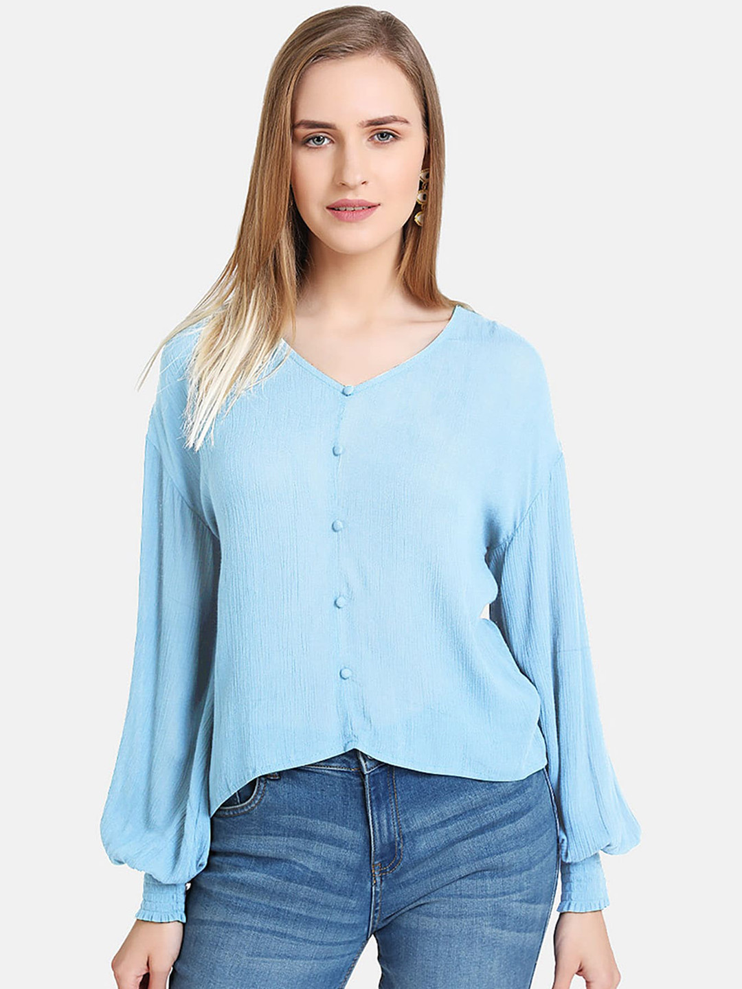 

Kazo Women Blue Solid Top