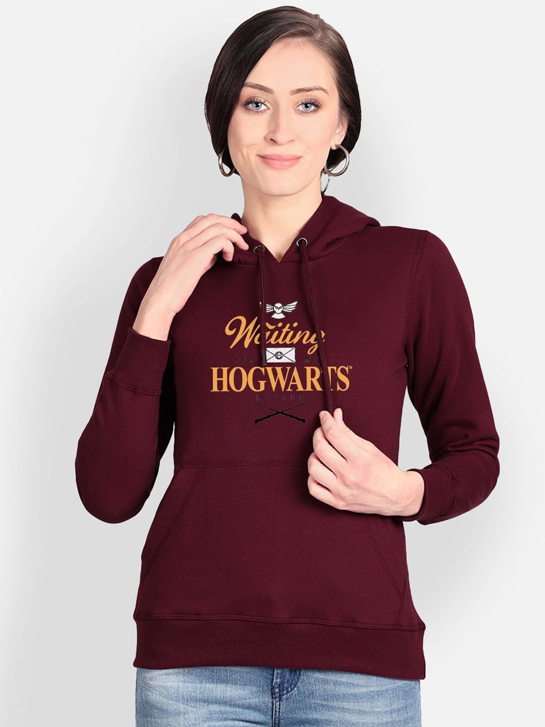 

Free Authority Women Maroon Harry Potter Print Hooded Sweatshirt