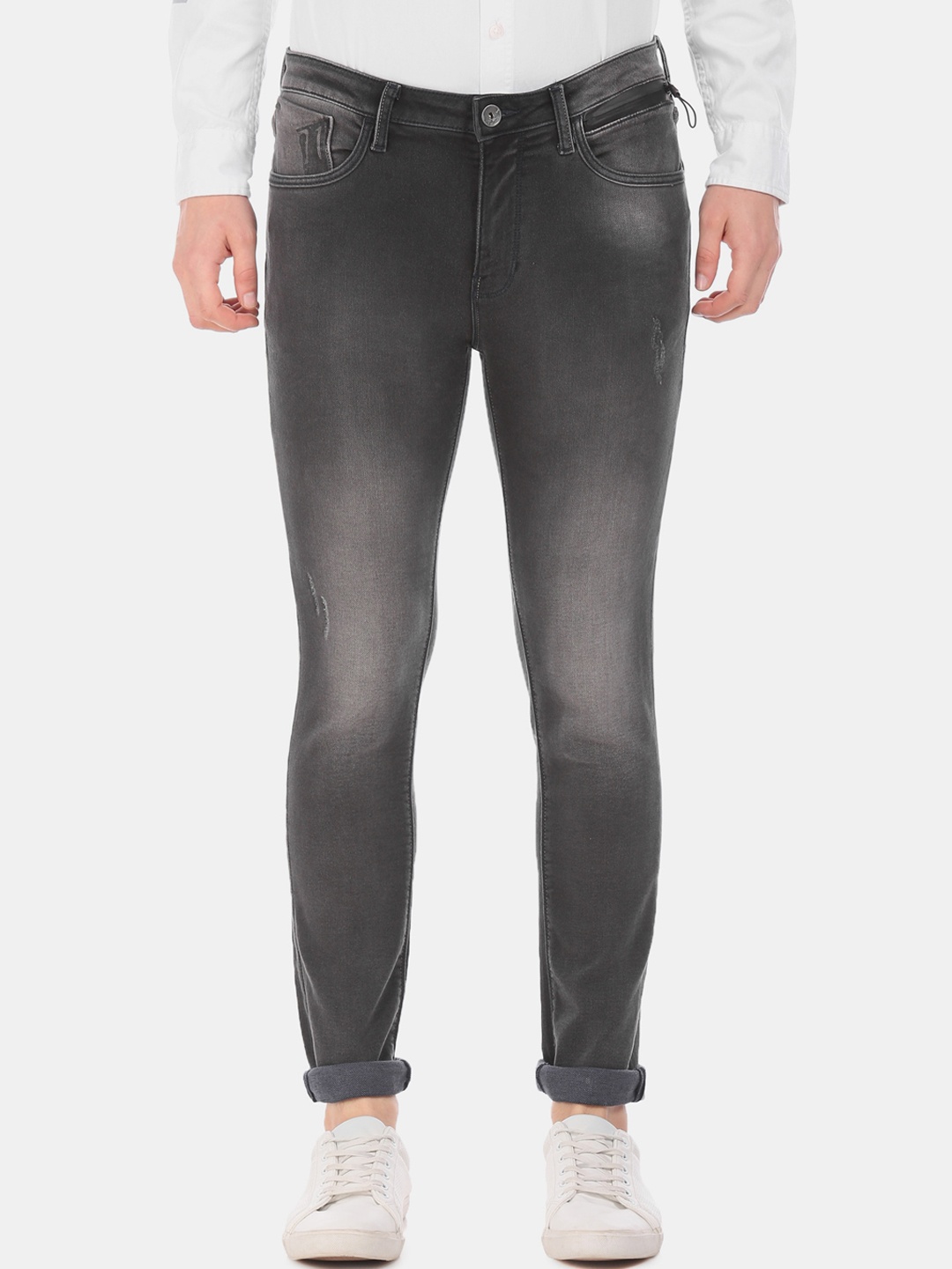 

Ed Hardy Men Grey Slim Fit Mid-Rise Clean Look Jeans