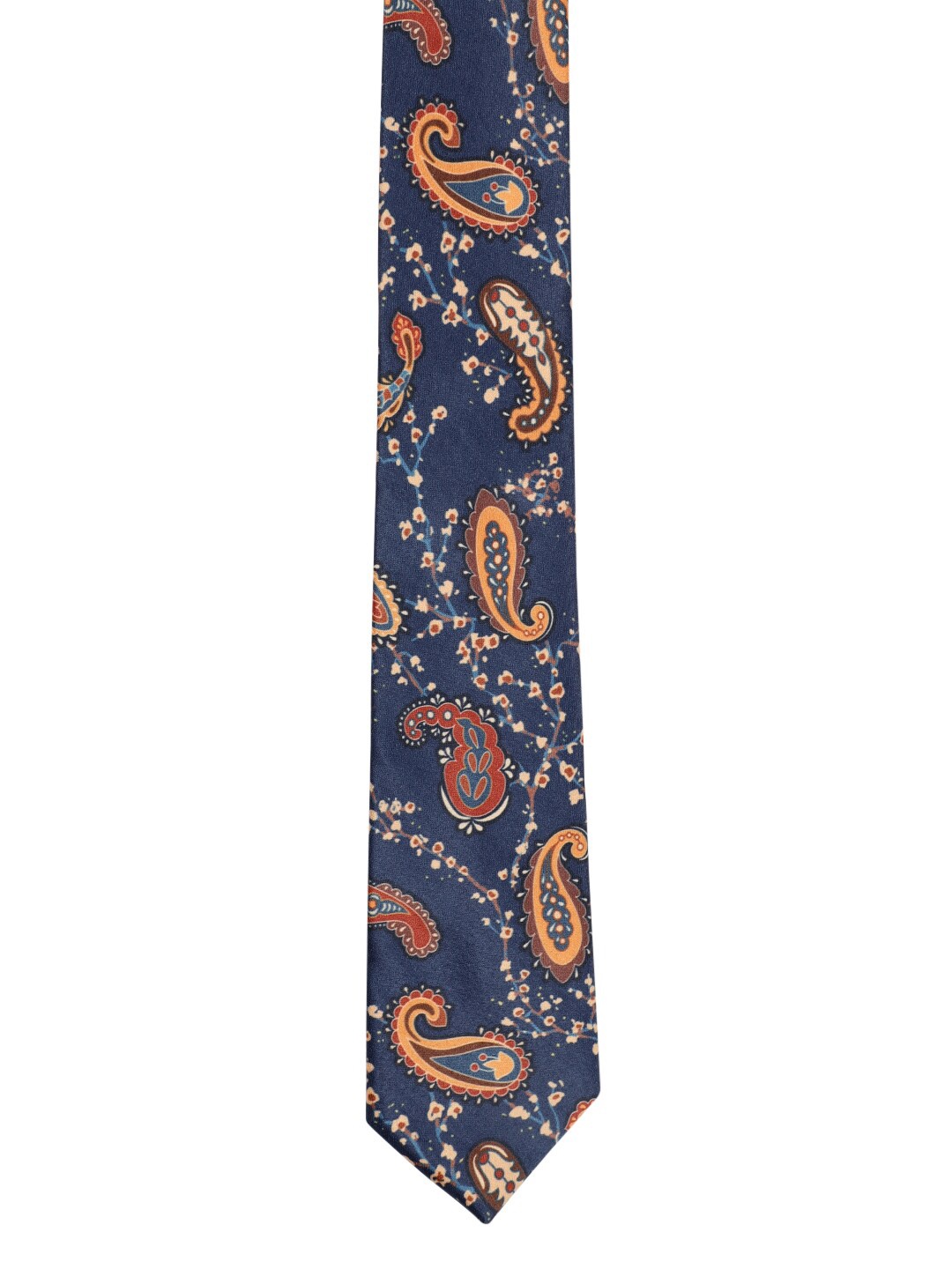 

Tossido Navy Blue Printed Broad Tie