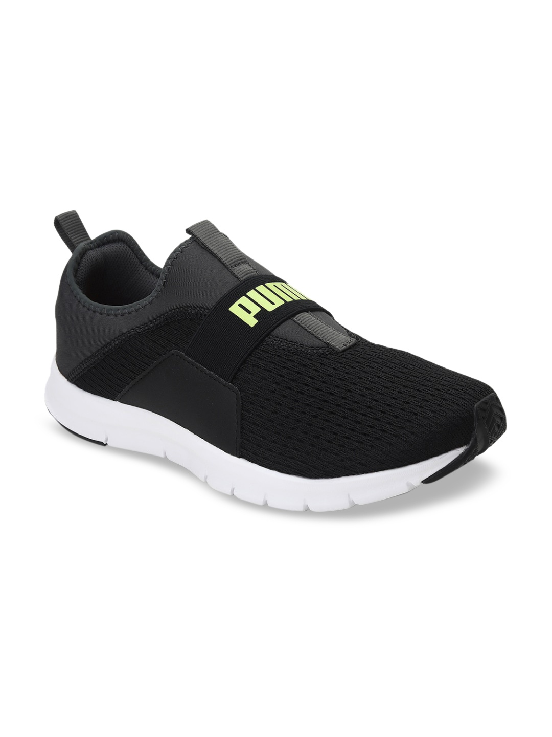 

Puma Men Black & Lime Green Solid Walking Shoes