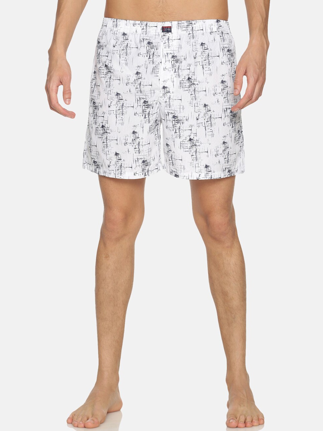 

IVOC Men White Printed Pure Cotton Boxers-IOMBS02RC04L35-4250C