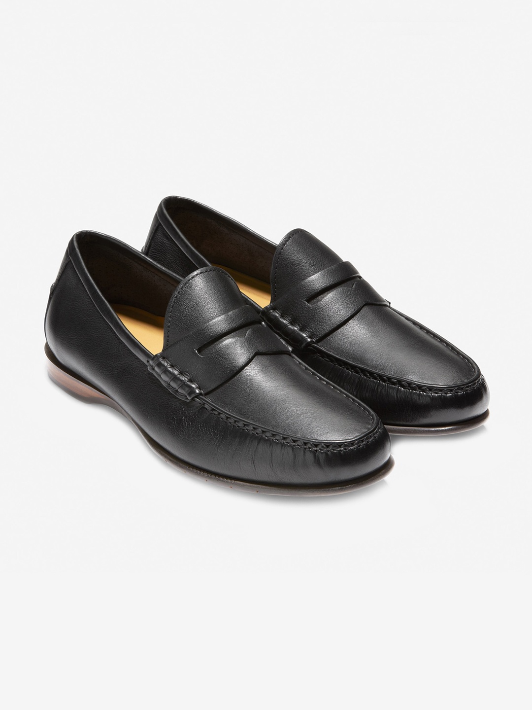 

Cole Haan Men Black Leather Loafers