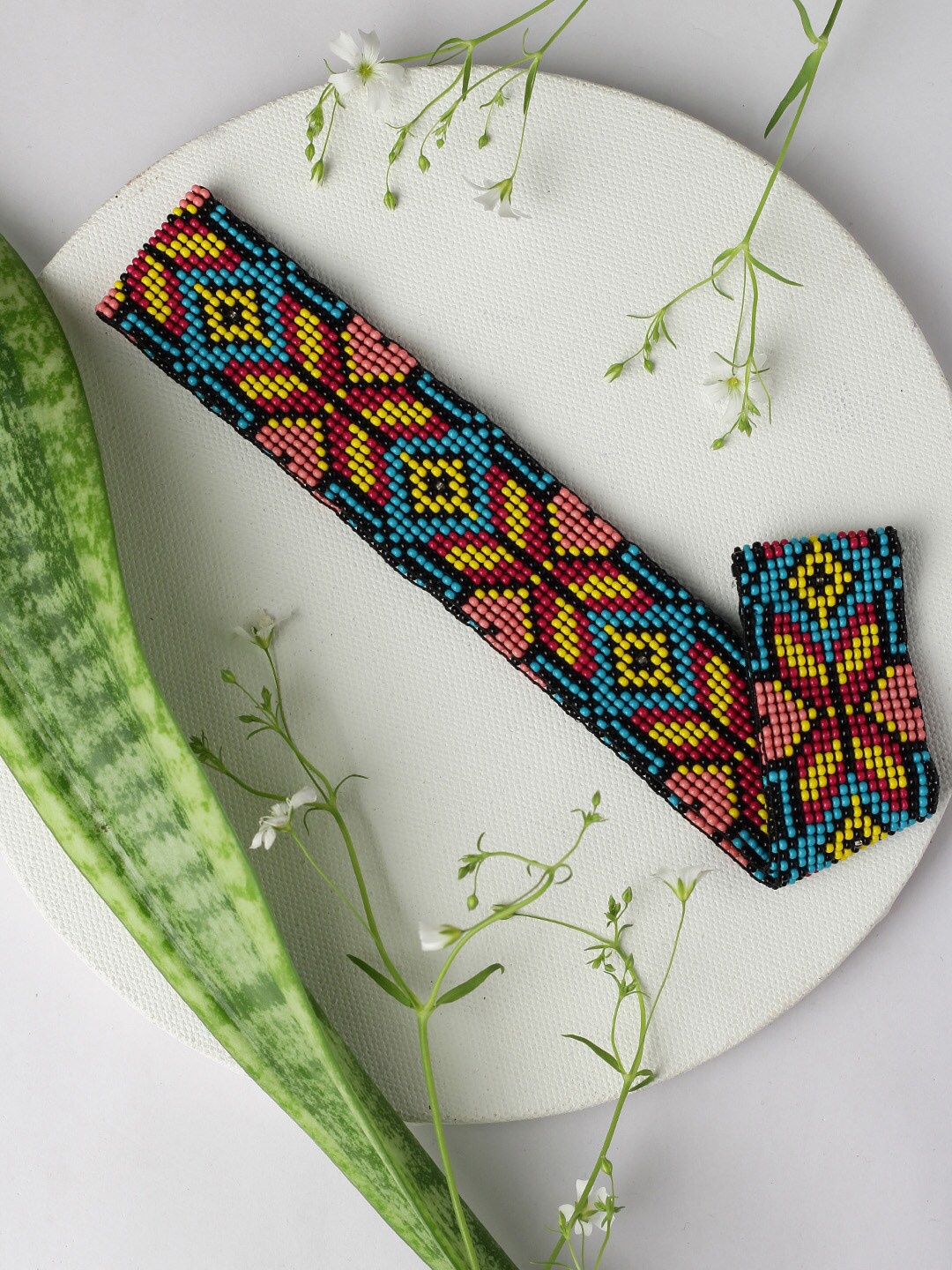 

STREET 9 Multicoloured Beaded Floral Hairband, Multi