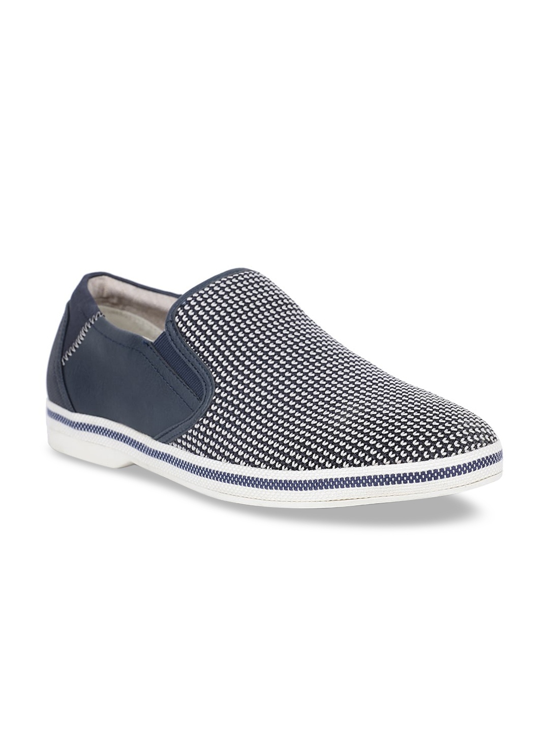 

Bata Men Blue Slip-On Sneakers