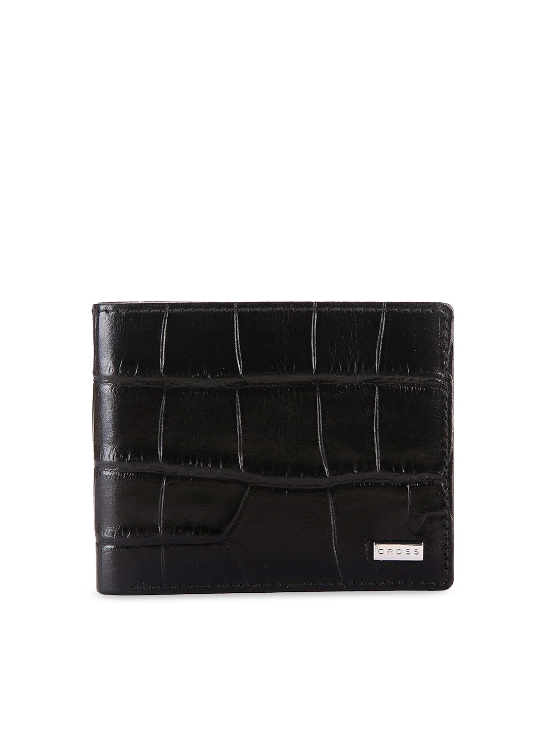 

Cross Men Black Textured Genuine Leather Two Fold Wallet