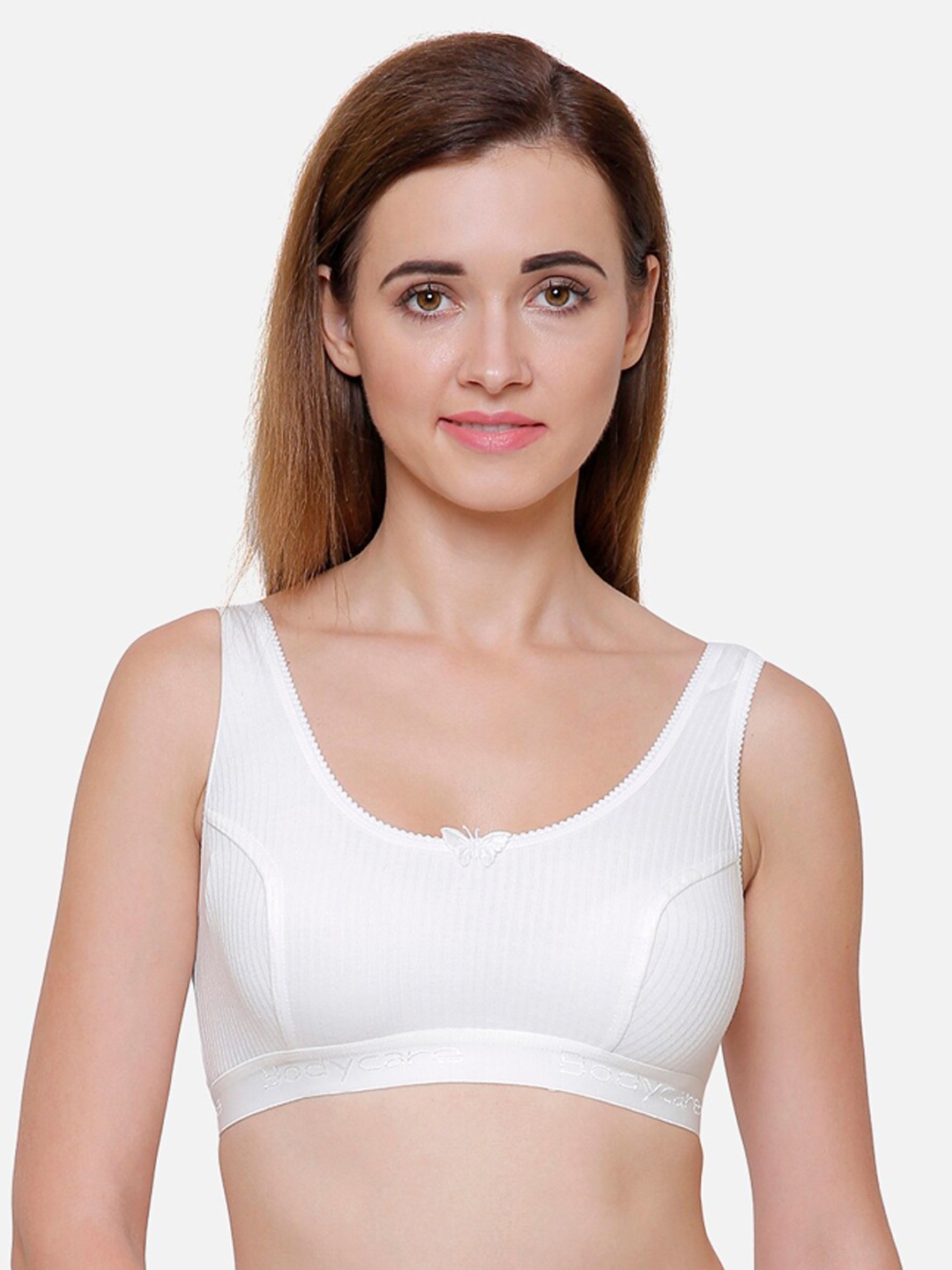 

BODYCARE INSIDER Women Off-White Solid Slip Thermal Top B206_100