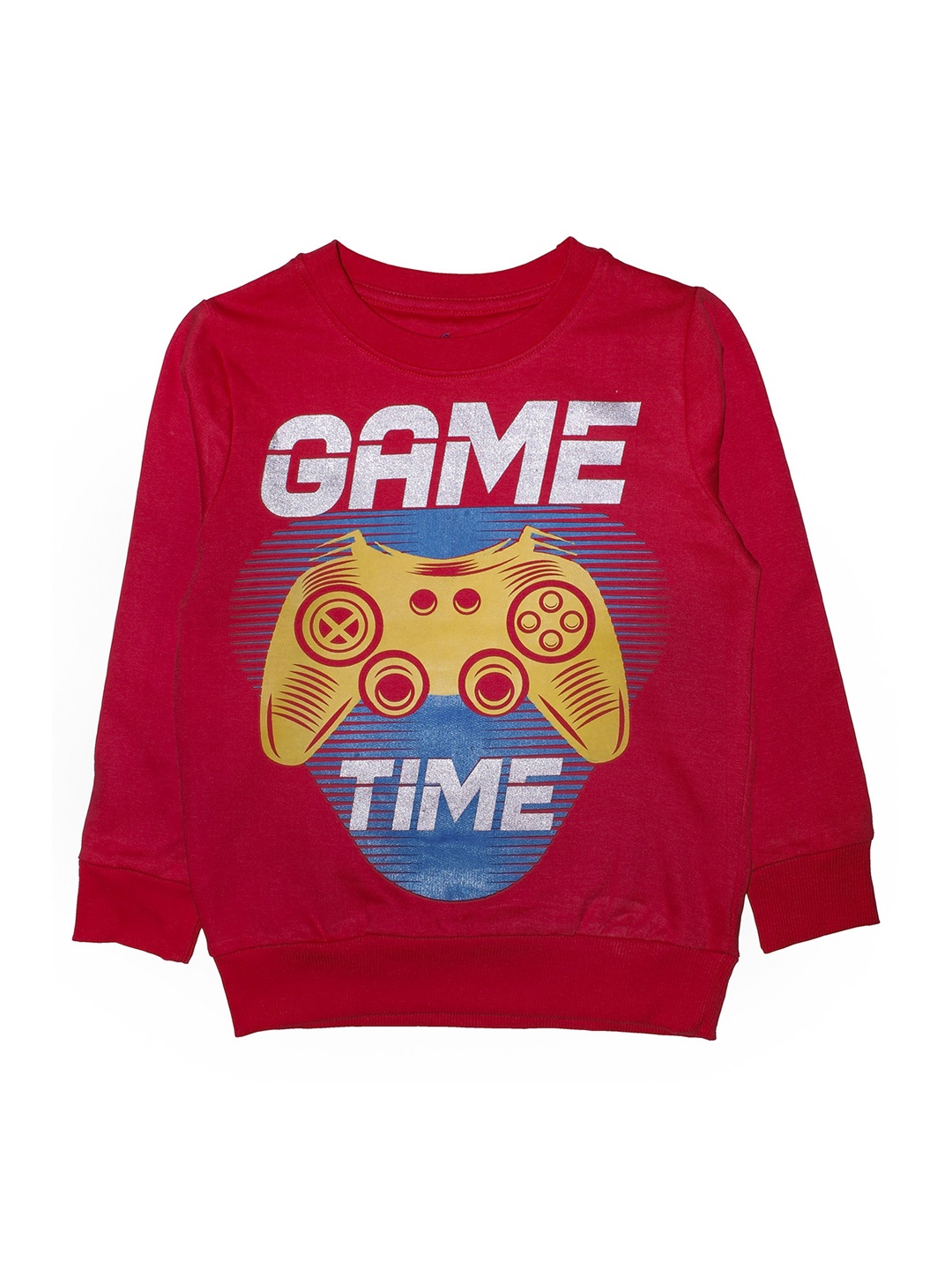 

KiddoPanti Boys Red & Yellow Printed Sweatshirt