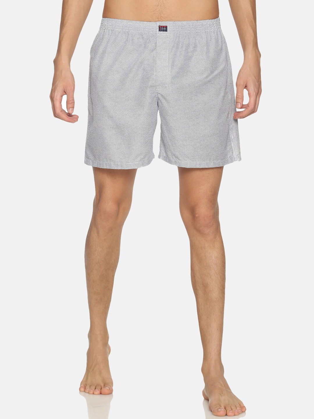 

IVOC Men Off-White & Grey Printed Pure Cotton Boxers IOMBS02RC04L35-4402A