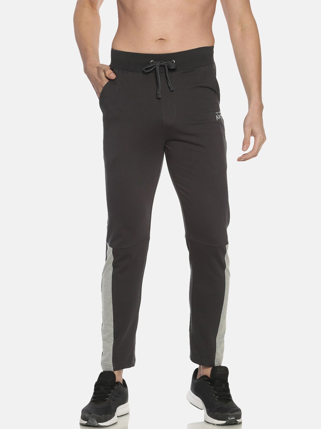 

Force NXT Men Solid Pack of 1 Super Combed Cotton Track Pants, Charcoal