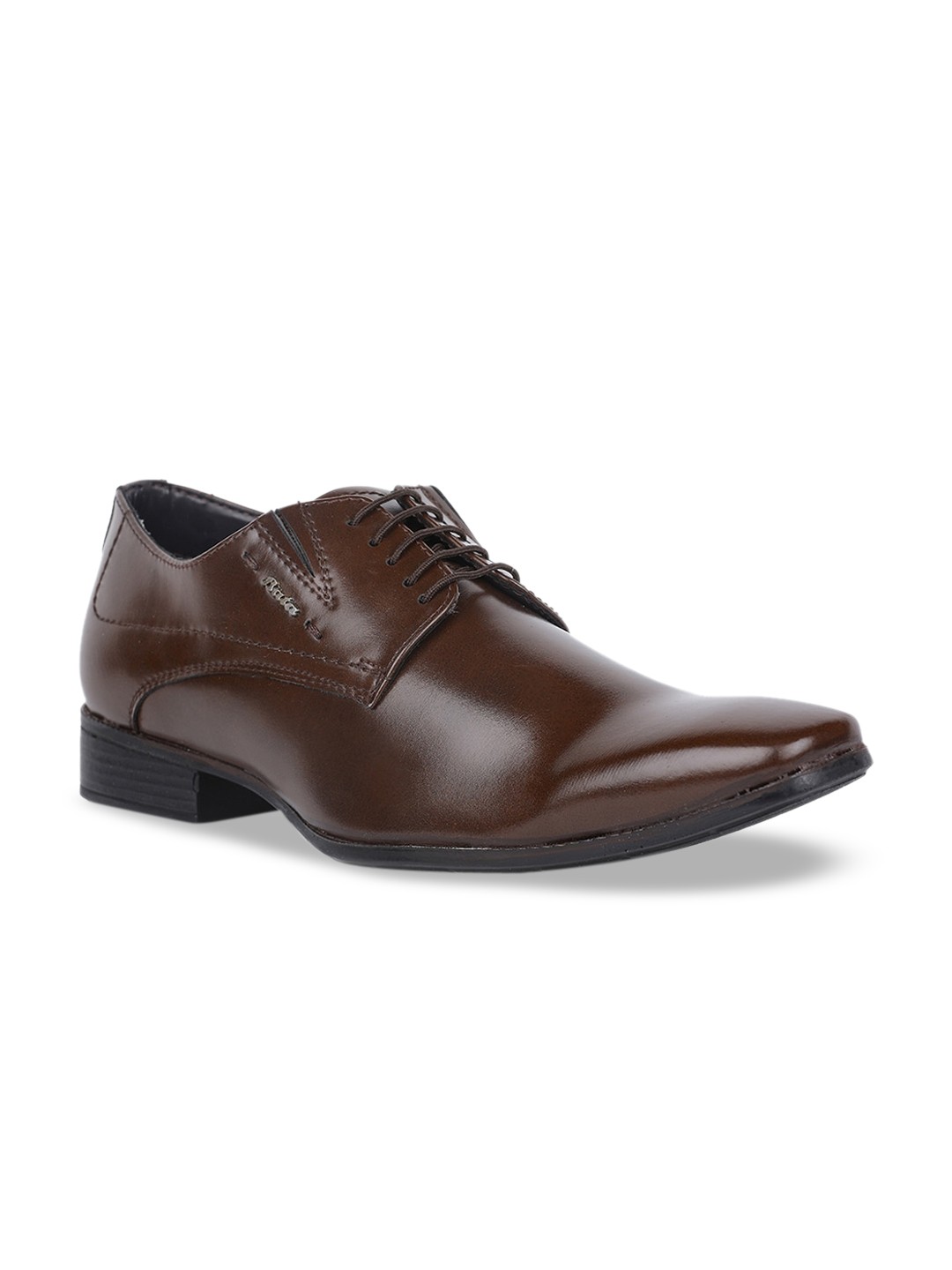 

Bata Men Brown Solid Formal Derbys