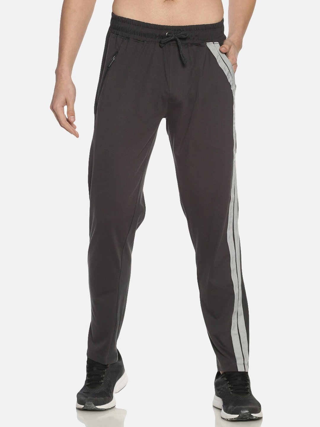 

Force NXT Men Solid Pack of 1 Super Combed Cotton Track Pants, Charcoal