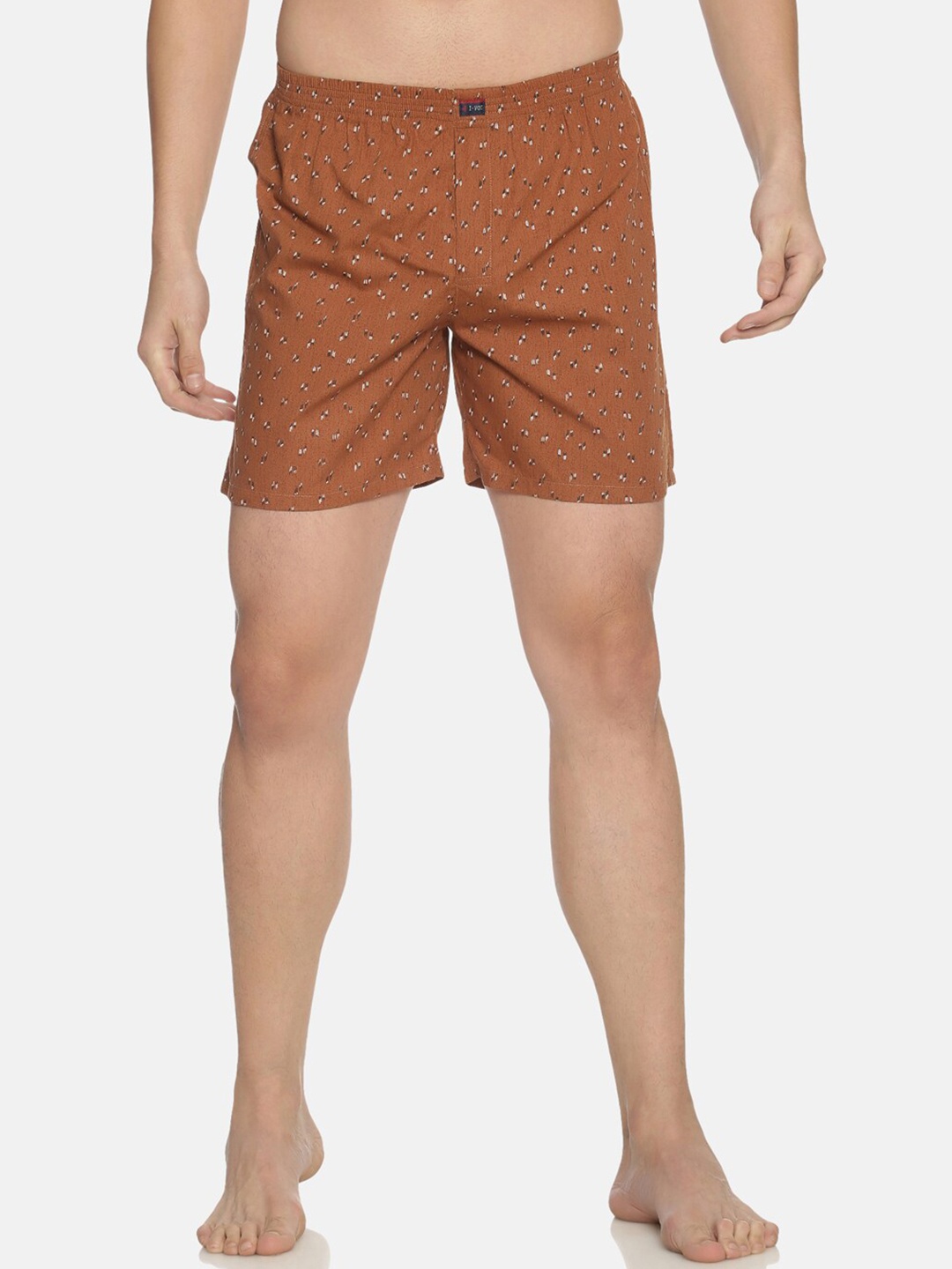 

IVOC Men Brown Printed Pure Cotton Boxers IOMBS02SC03L35-3783B