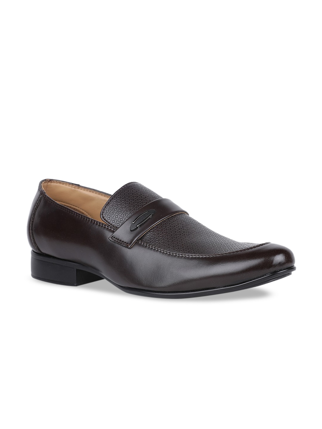 

Bata Men Brown Solid Formal Loafers