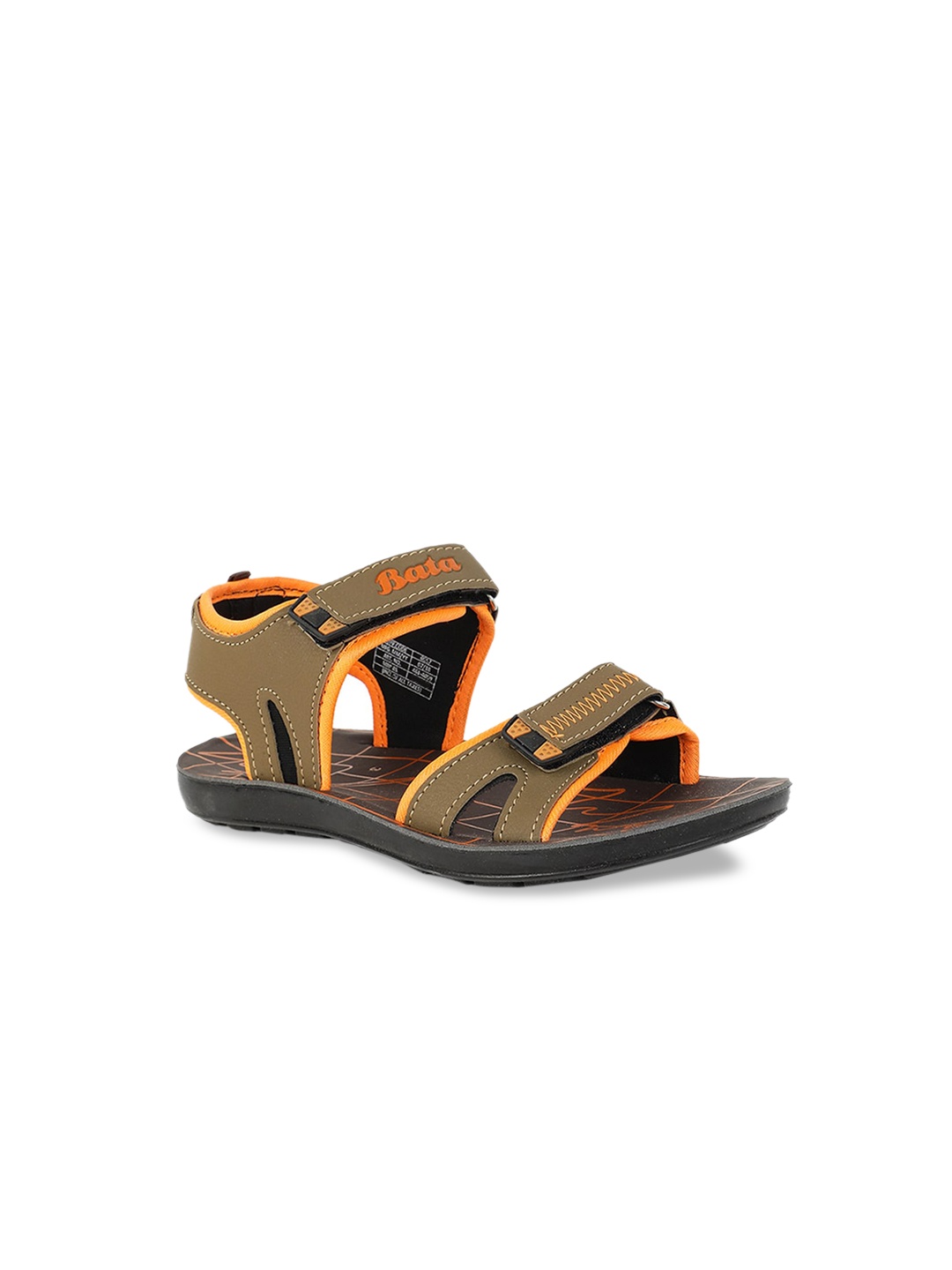 

Bata Boys Brown Solid Sports Sandals