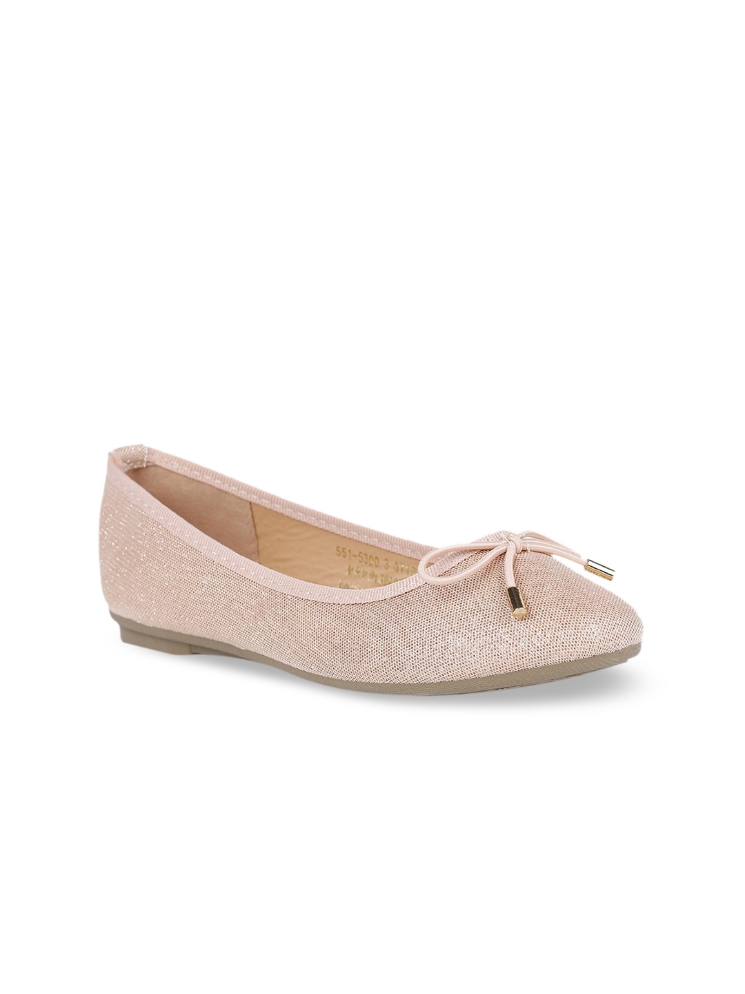 

Bata Women Beige Solid PU Ballerinas