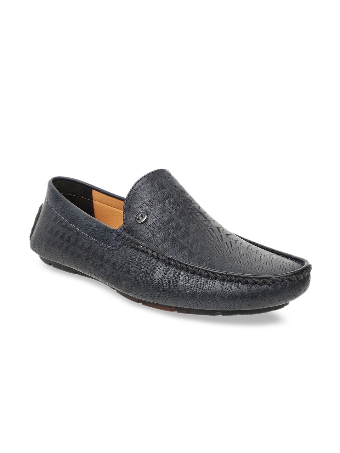 

Carlton London Men Navy Blue Driving Shoes