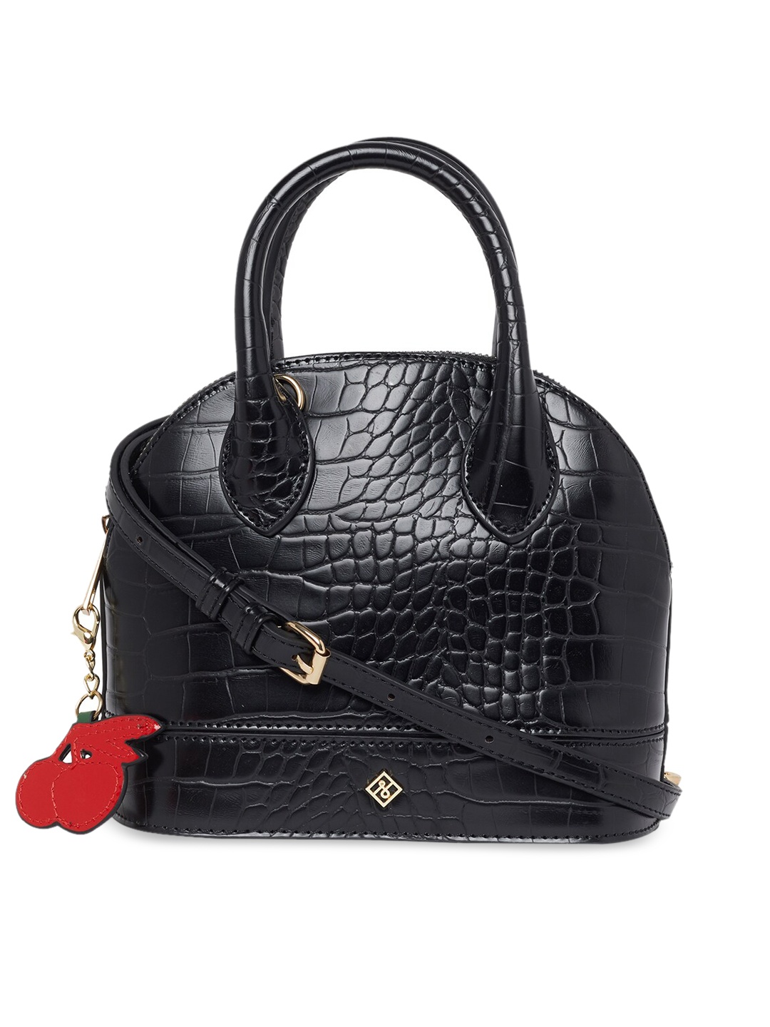 

Call It Spring Black Textured Handheld Bag