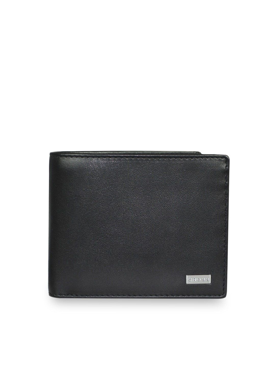

Cross Men Black Solid Insignia Genuine Leather Compact Wallet