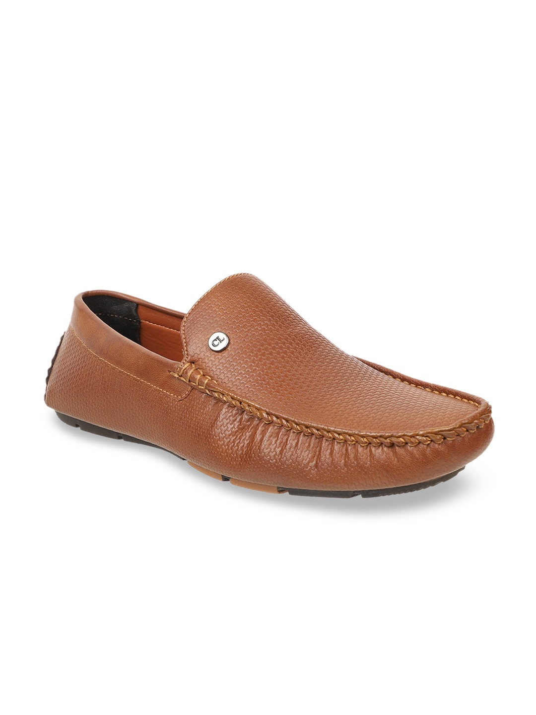 Carlton London Men Tan Brown Loafers