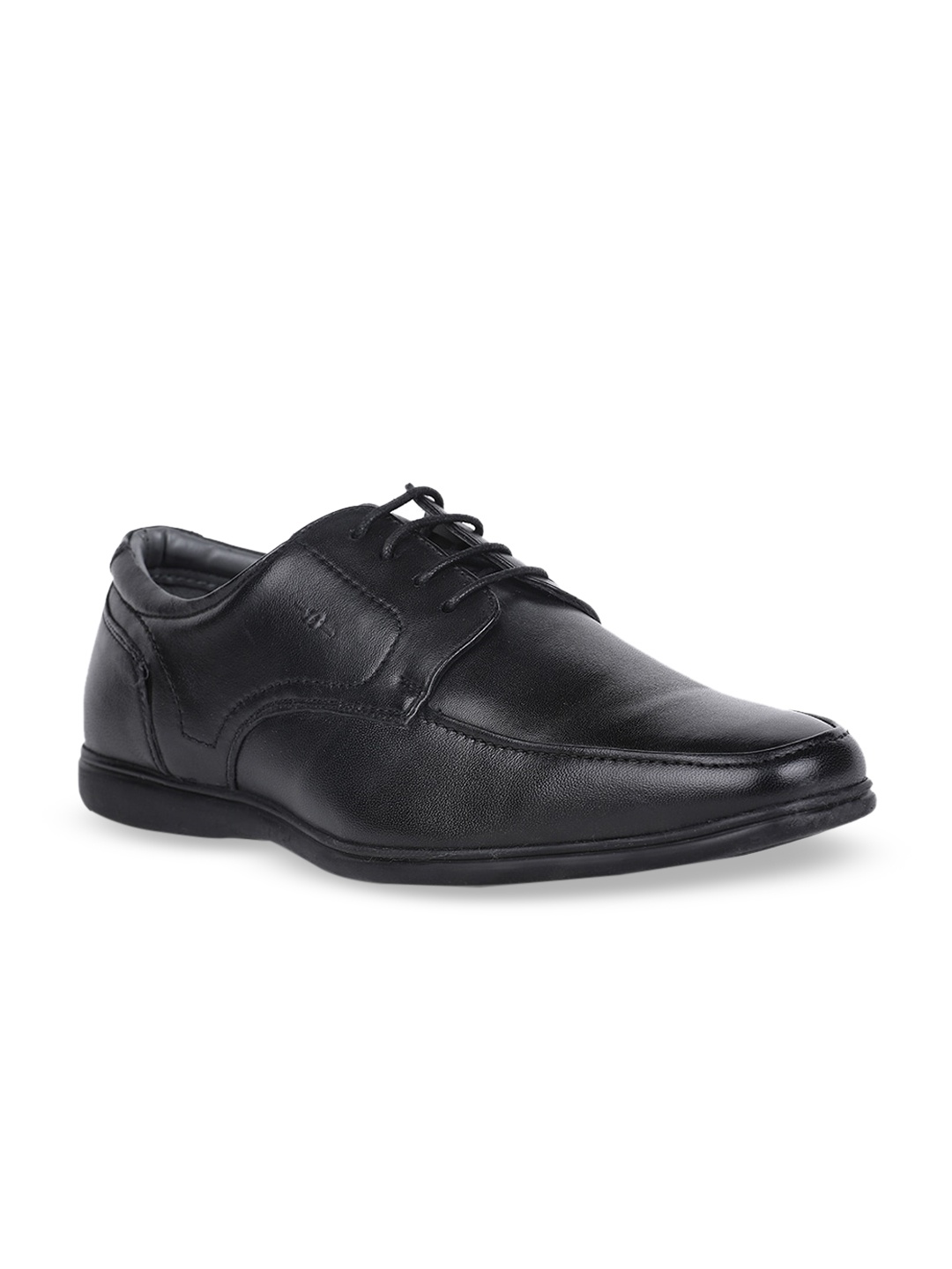 

Bata Men Black Solid Formal Leather Derbys