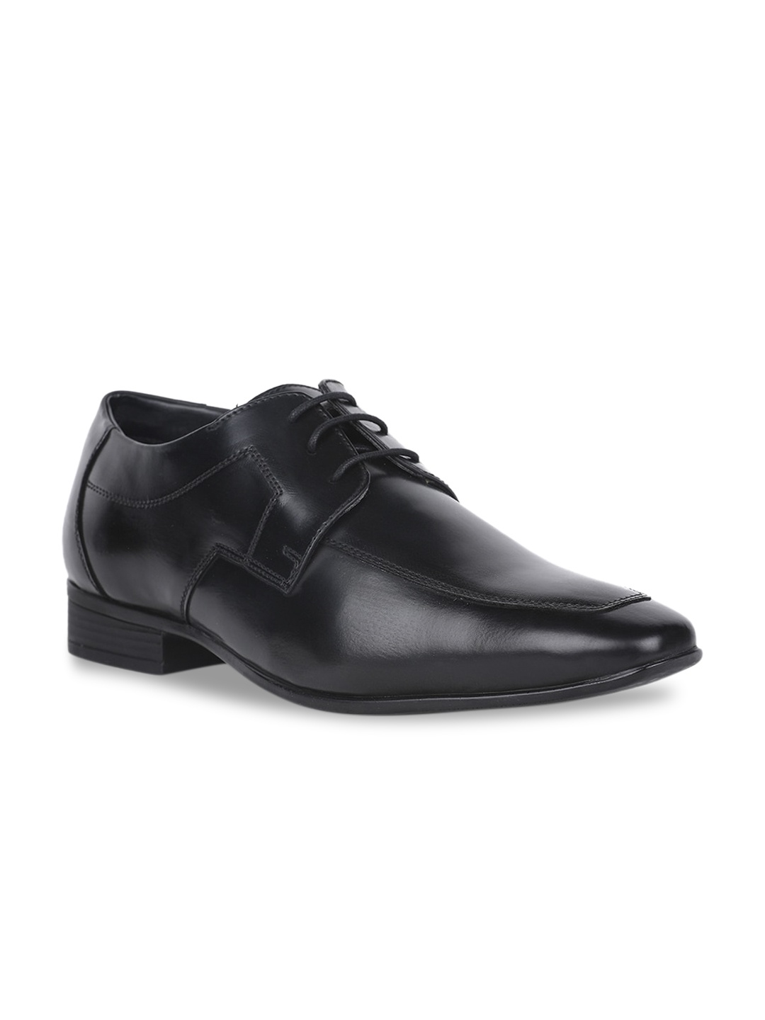 

Bata Men Black Solid Formal Derbys