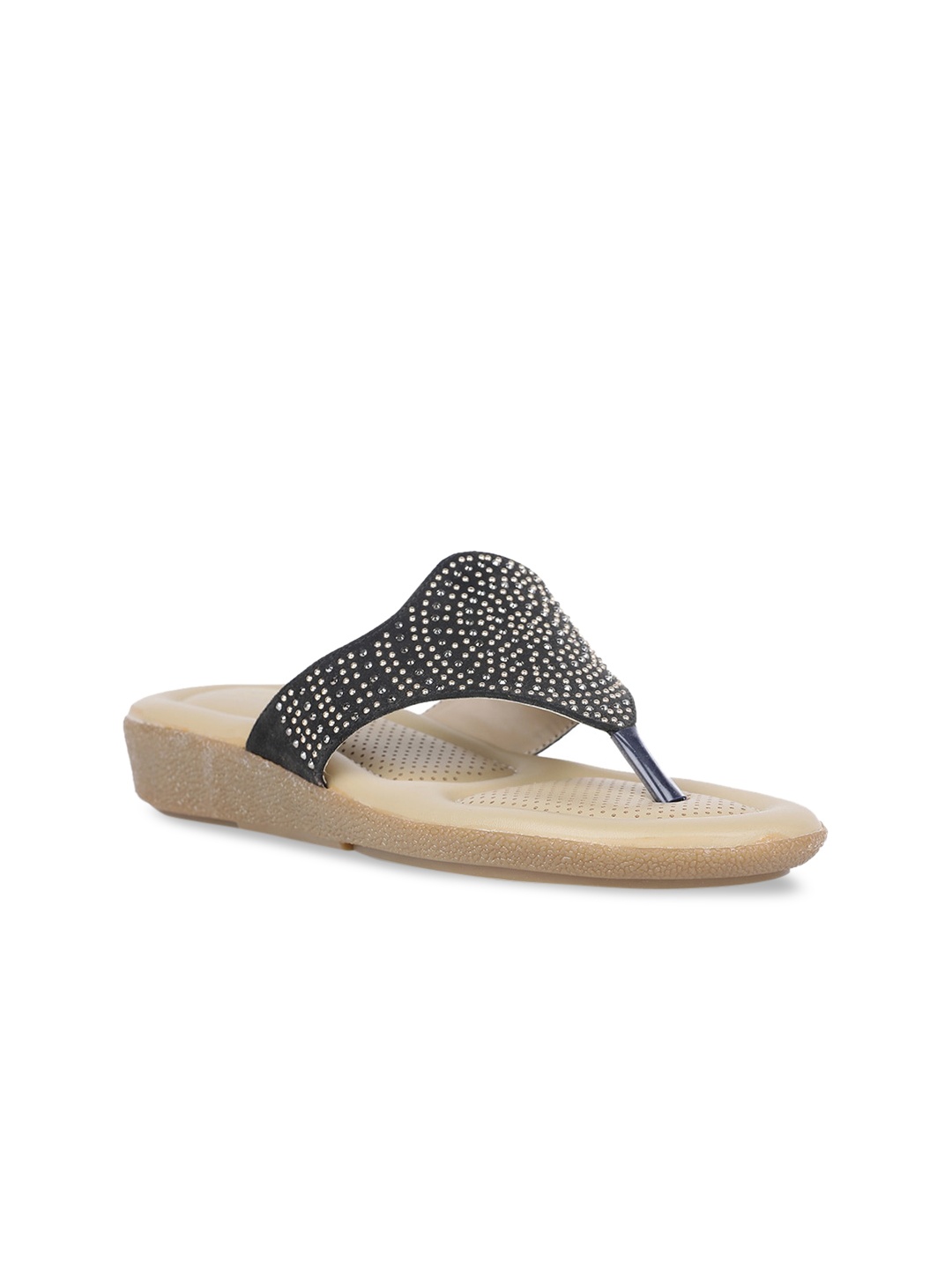 

Bata Women Black Embellished Wedges