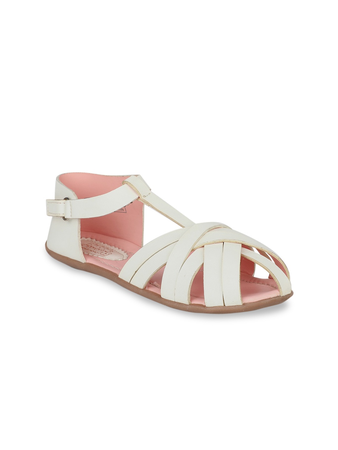 

Bubblegummers Girls White Solid Flats