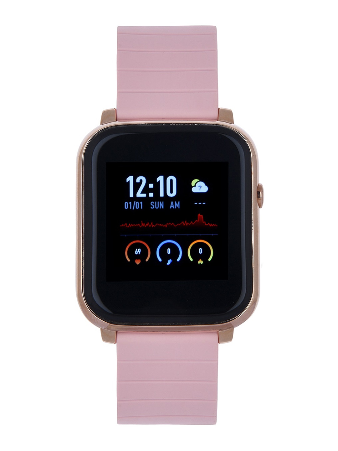 

French Connection Unisex Black & Pink Digital Watch F1-C