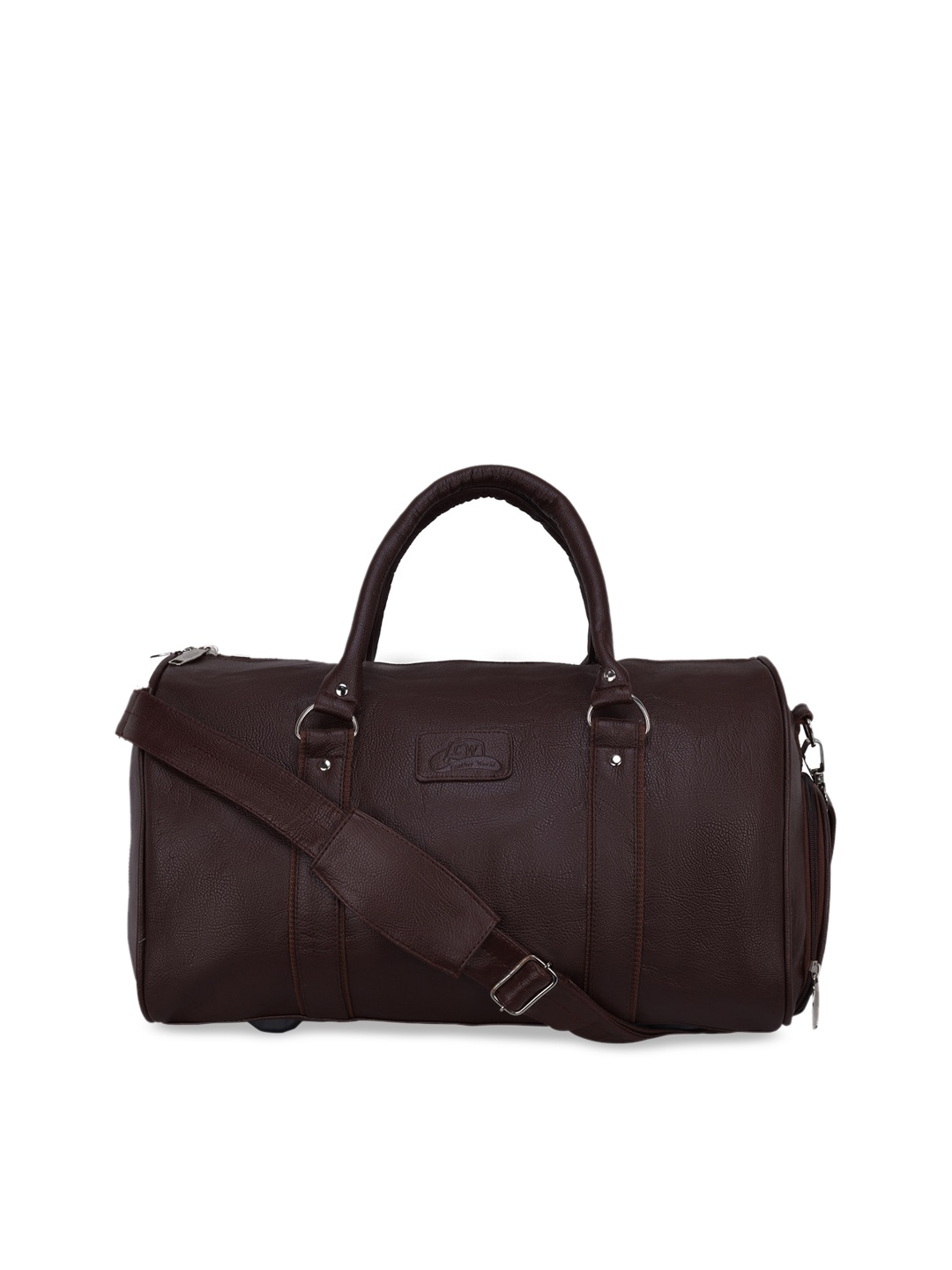 

Leather World Unisex Brown Solid Medium Duffle Travel Luggage Bag