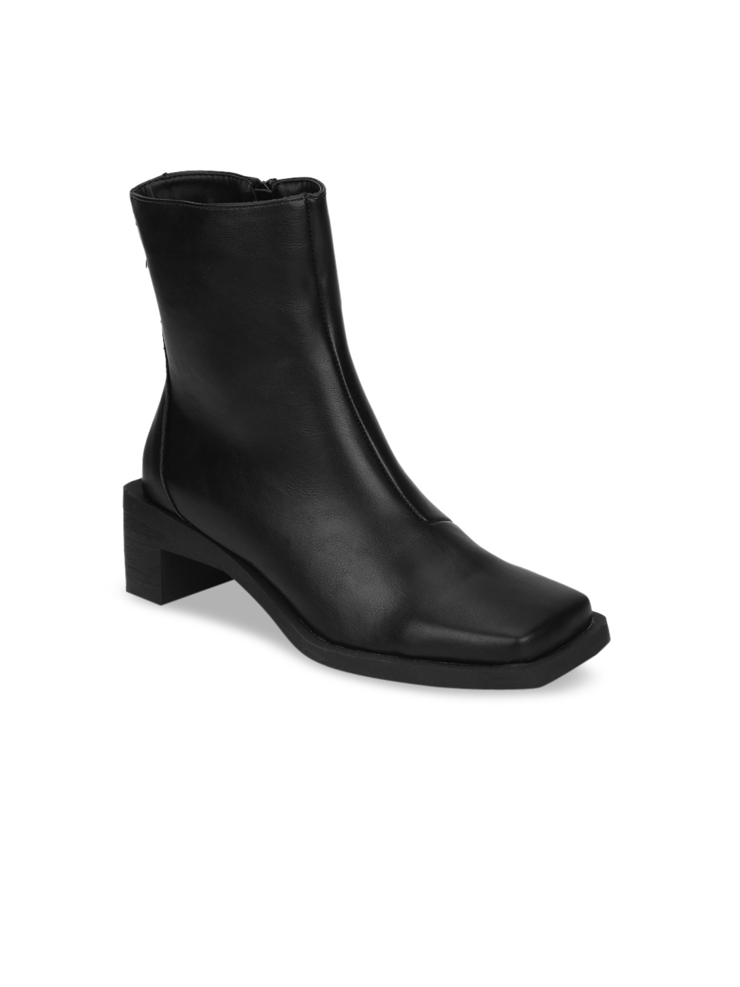 

Truffle Collection Women Black Solid Heeled Boots