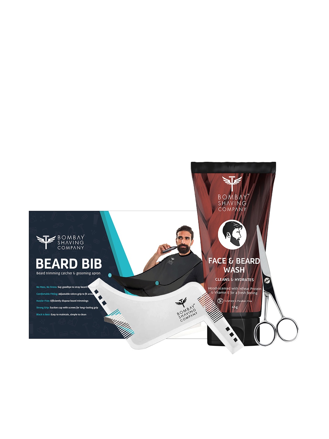 

Bombay Shaving Company Set of 4 Beard Styling Kit, Red