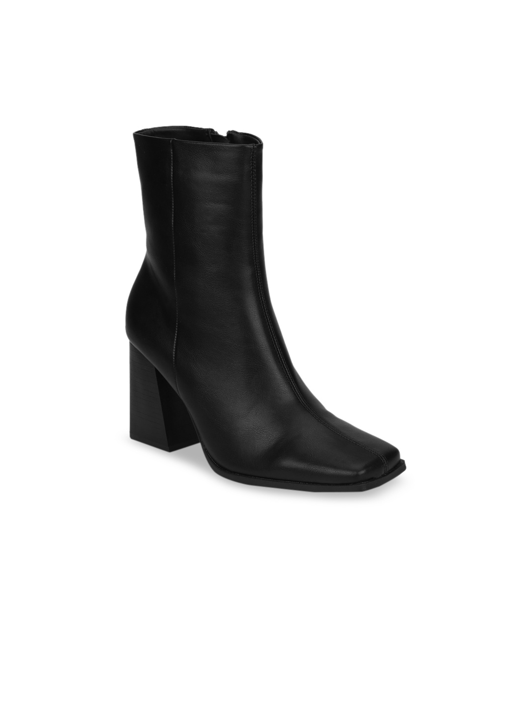 

Truffle Collection Women Black Solid Heeled Boots