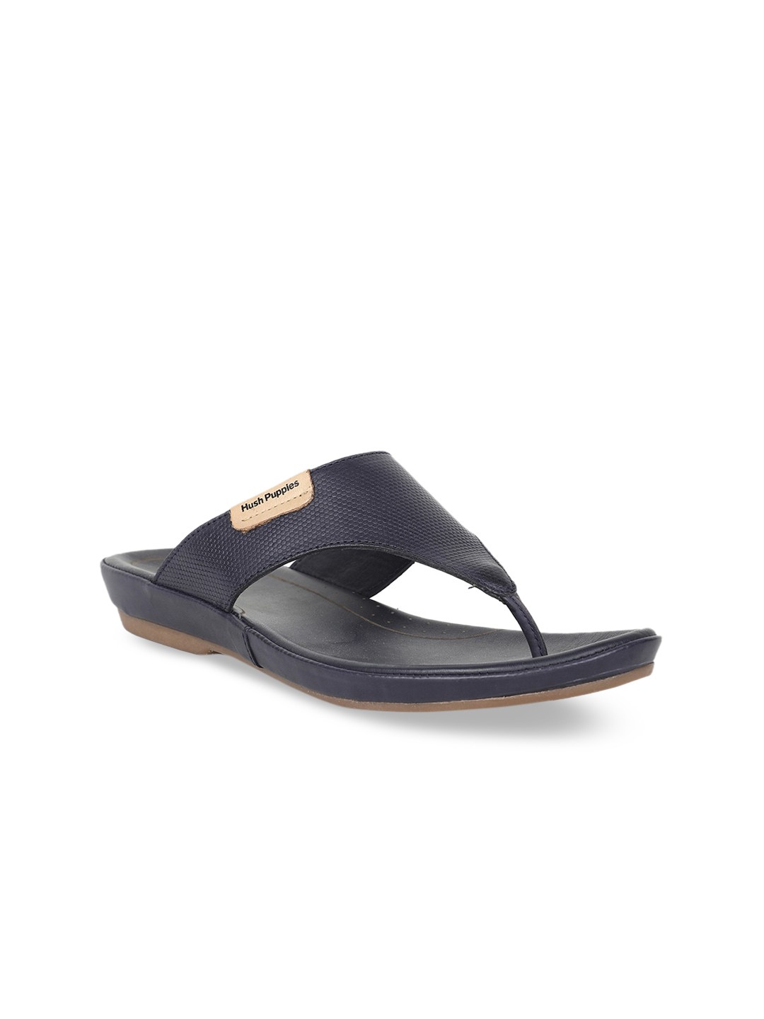 

Hush Puppies Women Navy Blue Solid Leather Comfort Heels