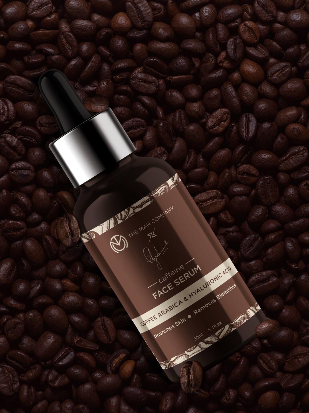 

THE MAN COMPANY Coffee Arabica & Hyaluronic Acid Face Serum 30 ml, Coffee brown