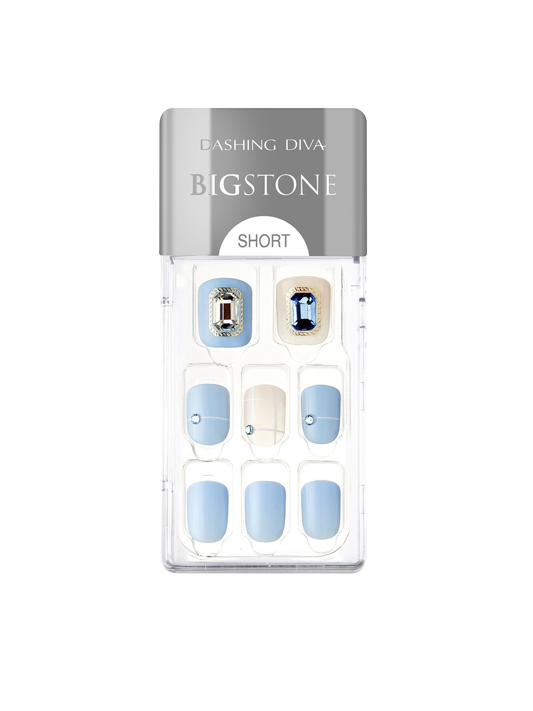

Dashing Diva Blue DIVA MAGICPRESS Seiren Artificial Nails