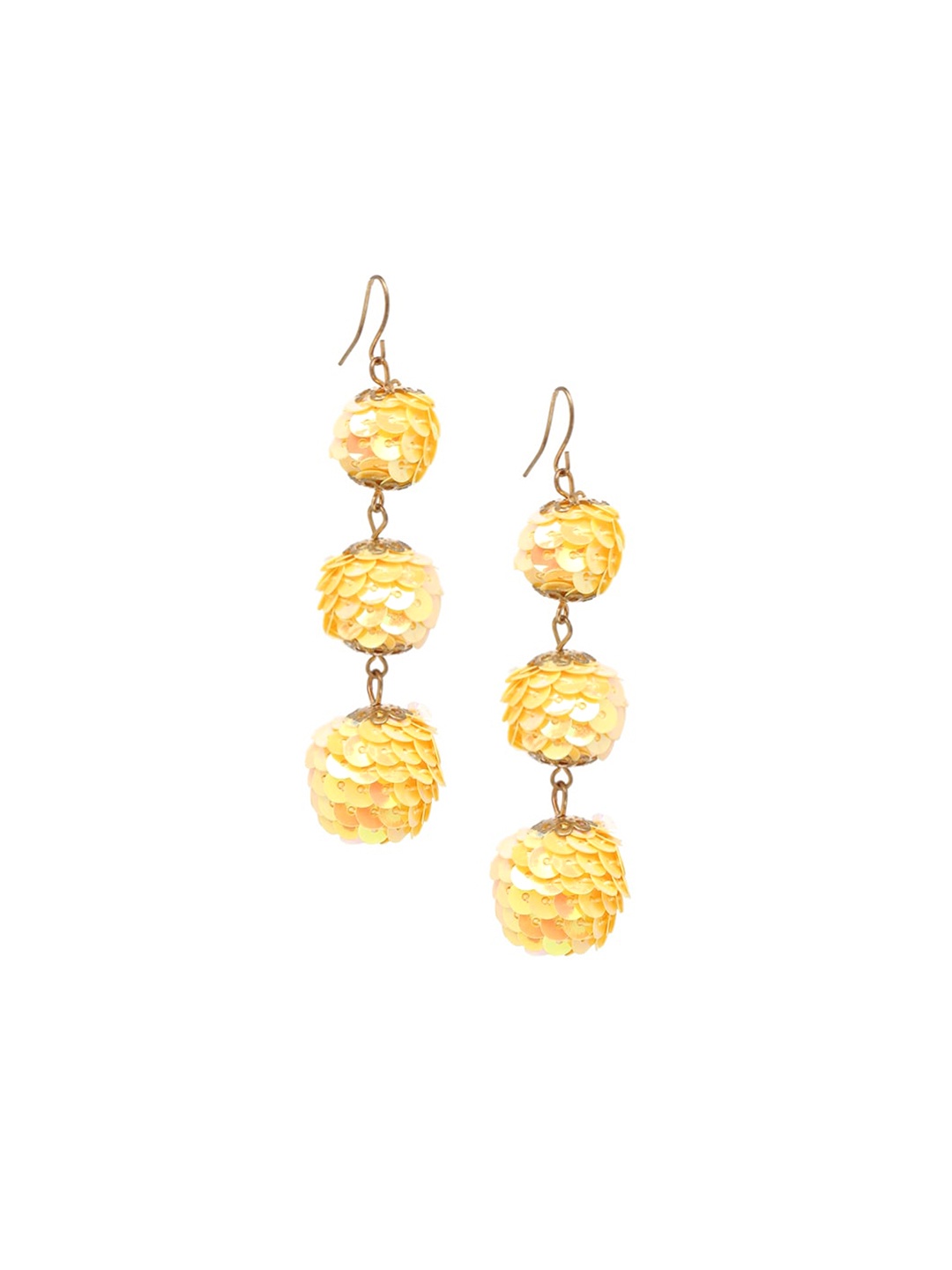 

FOREVER 21 Yellow Circular Drop Earrings