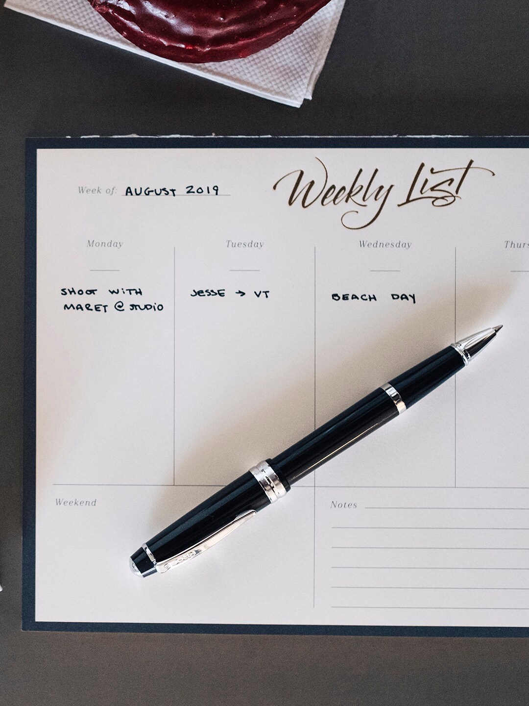

Cross Glossy Black Resin Bailey Light Rollerball Pen