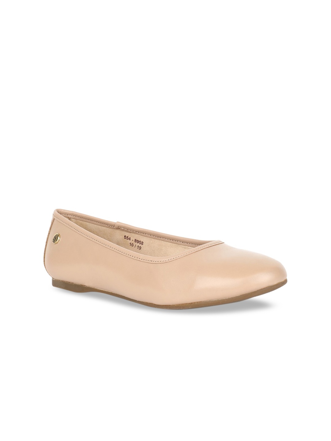 

Hush Puppies Women Beige Solid Ballerinas