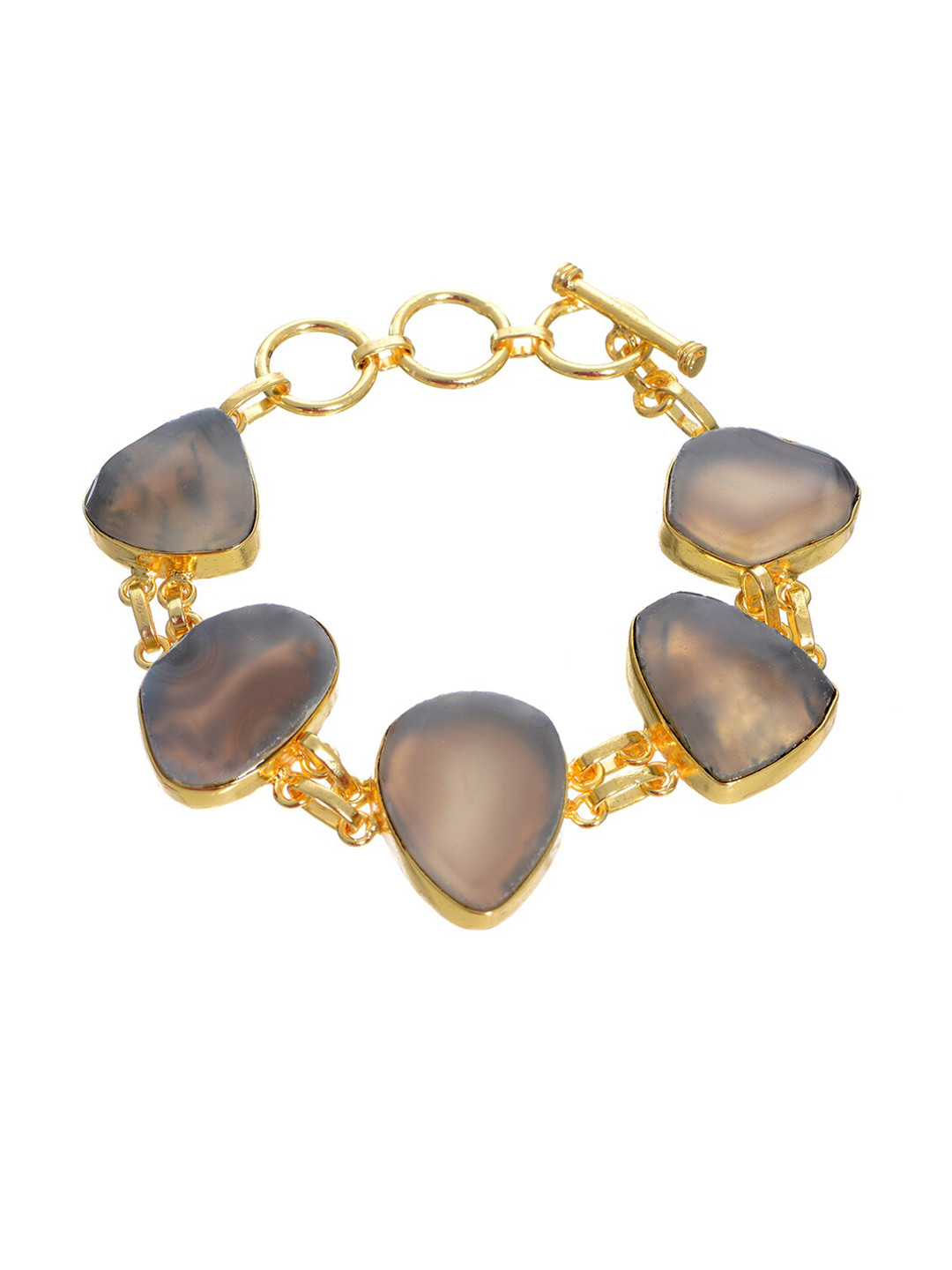 

INDYA Women Grey Gold-Plated Bracelet