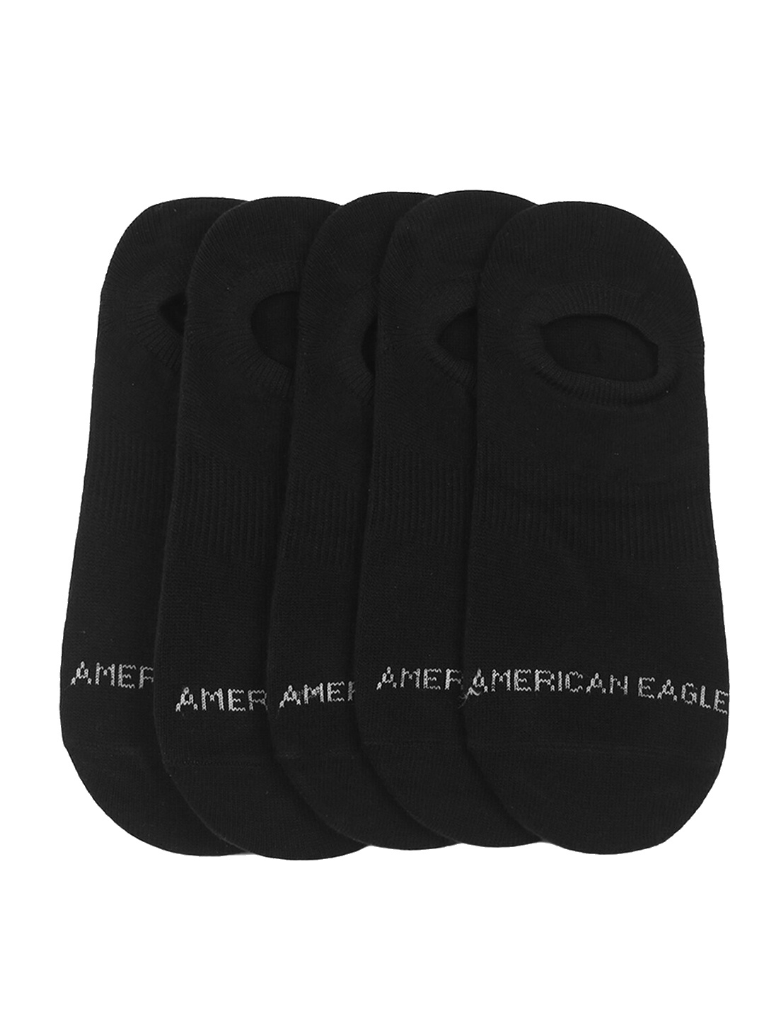 

AMERICAN EAGLE OUTFITTERS Men Pack Of 5 Black Solid Shoe Liners