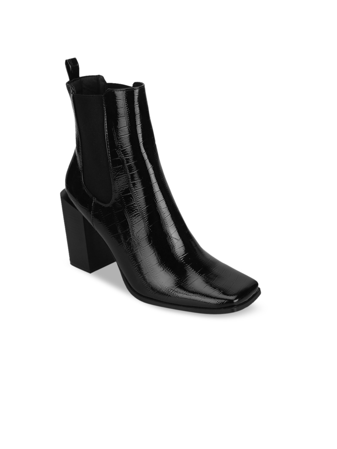 

Truffle Collection Women Black Solid Heeled Boots