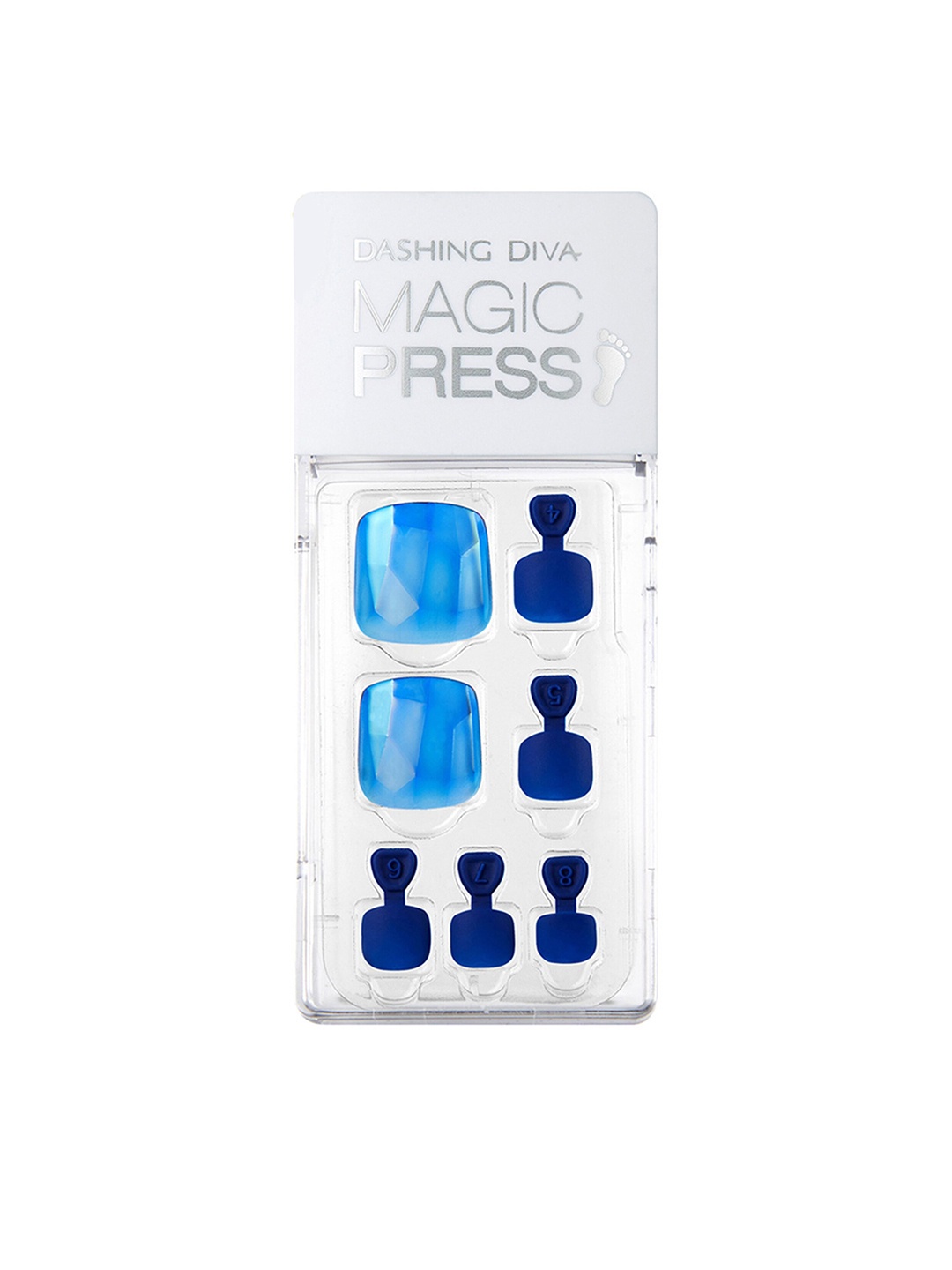 

Dashing Diva MAGICPRESS Blue Gem Artificial Nails