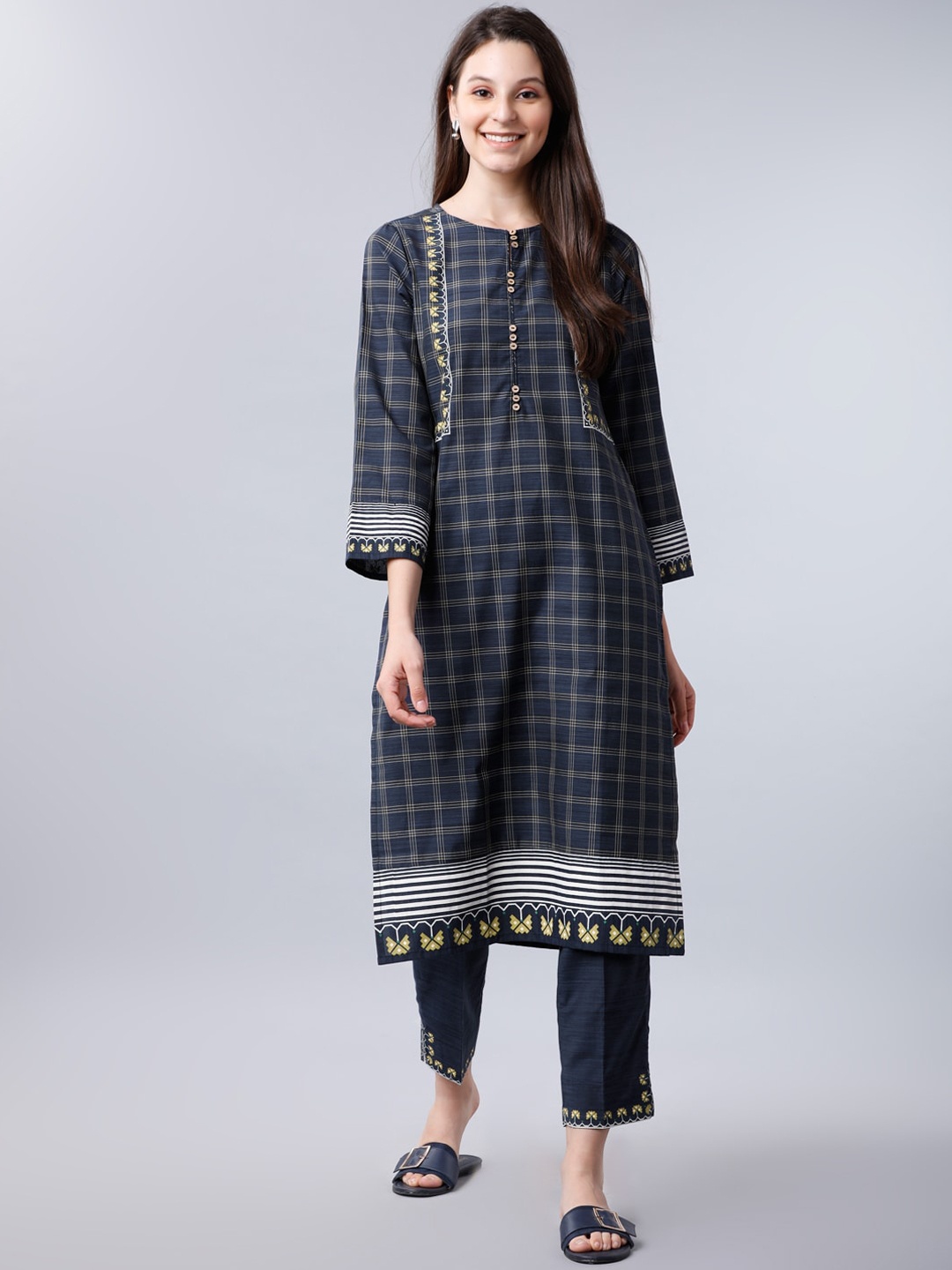 

Vishudh Women Navy Blue