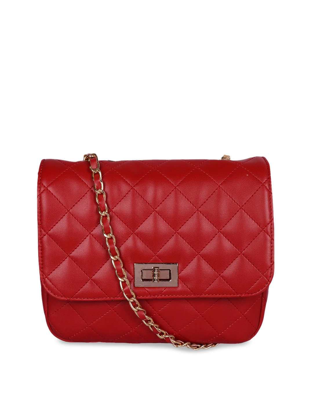 

OsaiZ Red Textured Sling Bag