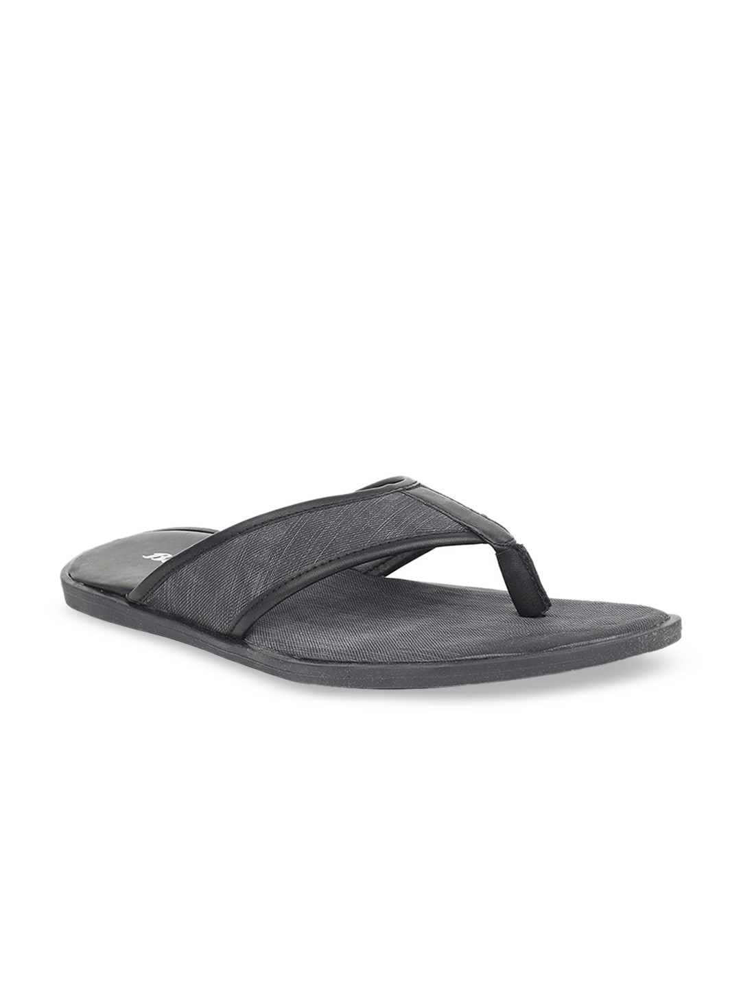

Bata Men Black Solid Thong Flip-Flops